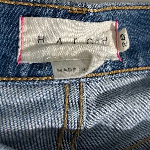 Hatch Cropped Raw Hem Maternity Denim Jeans Size 28 - Picture 6 of 6